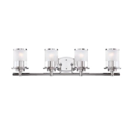 Designers Fountain Essence 32.1in 4-Light Chrome Transitional Indoor Vanity Light 6694-CH